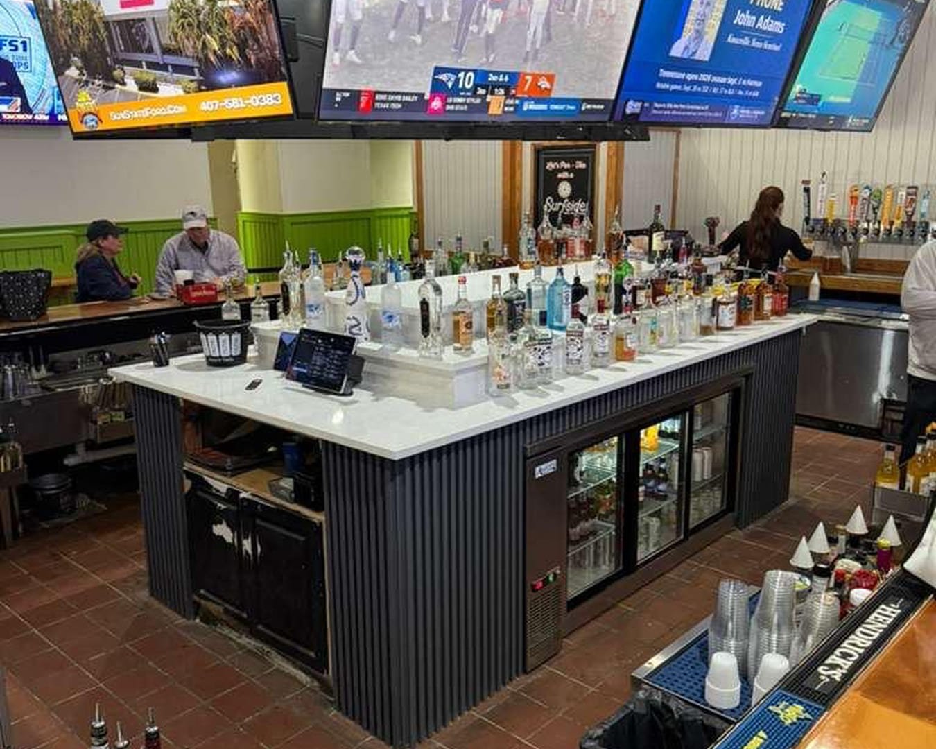 Bar counter before build